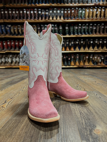 Pink Embroidered Cowboy Boots