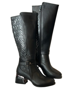 Buckle Side Zipper Versatile Women's Boots