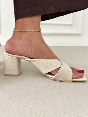 Chunky Heel Slippers