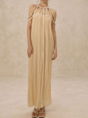 Cut Out Backless Maxi Dress