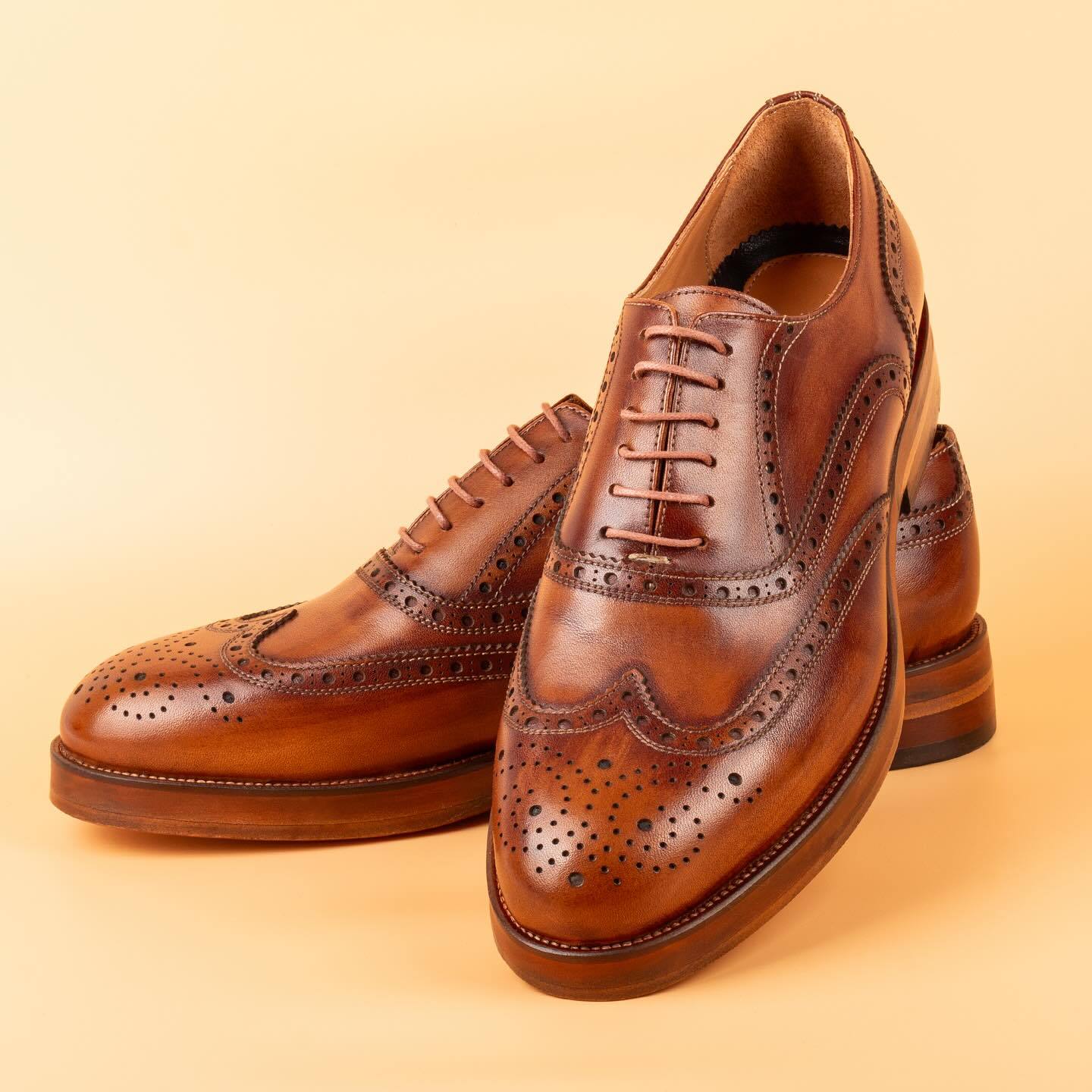 Vintage Handmade Genuine Leather Business Formal Brogues