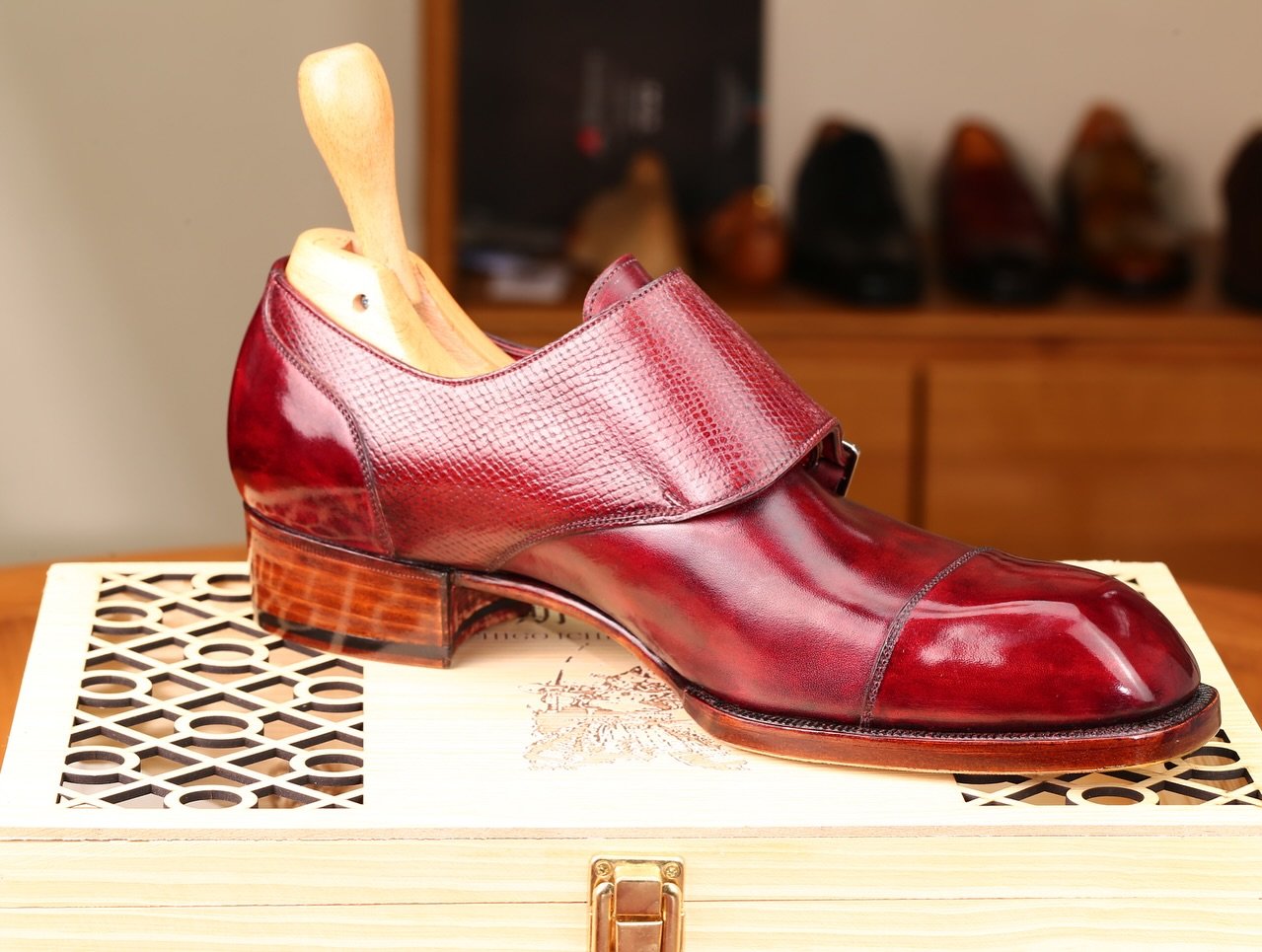 Double Buckle Formal Business Leather Shoes