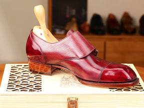 Double Buckle Formal Business Leather Shoes