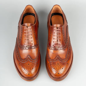 Vintage Handmade Genuine Leather Business Formal Brogues