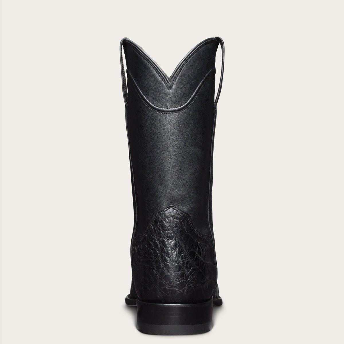 Vintage Men's Long Boots Crocodile Pattern Western Boots