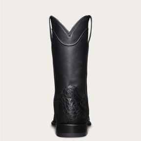 Vintage Men's Long Boots Crocodile Pattern Western Boots