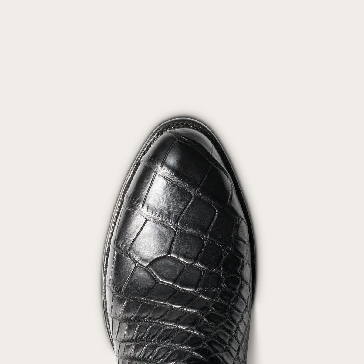 Vintage Men's Long Boots Crocodile Pattern Western Boots