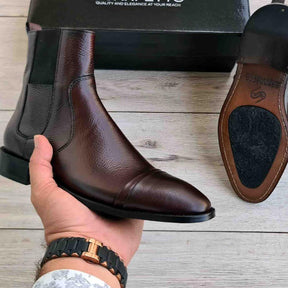Pointed High Top Casual Chelsea Boots