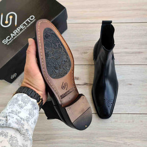Genuine Leather Brogues British Style Mid-top Shoes