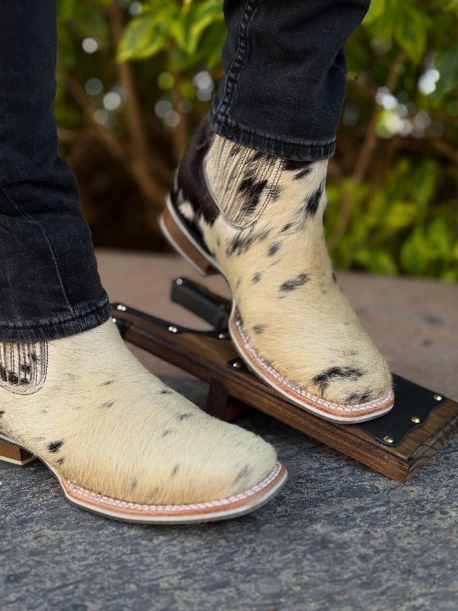 Men's Western Chelsea Square Toe Ankle Boots
