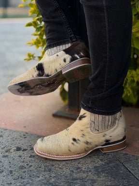 Men's Western Chelsea Square Toe Ankle Boots