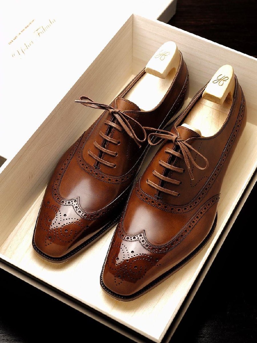 Men's Brogue British Style Carved Leather Shoes