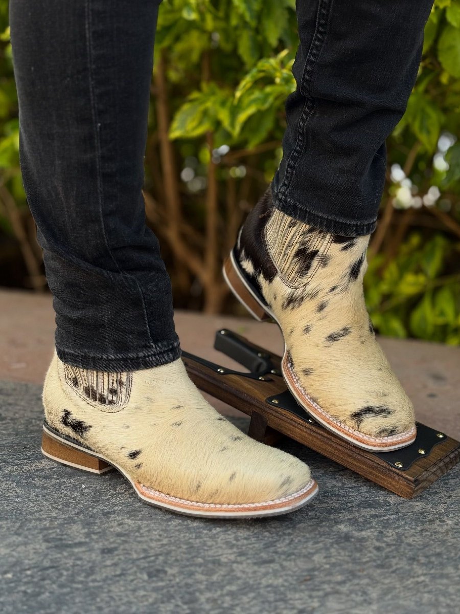 Men's Western Chelsea Square Toe Ankle Boots