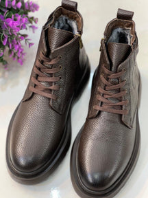 Genuine Leather Martin Boots Trendy All-match Work Boots