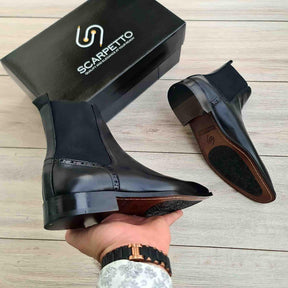 Genuine Leather Brogues British Style Mid-top Shoes