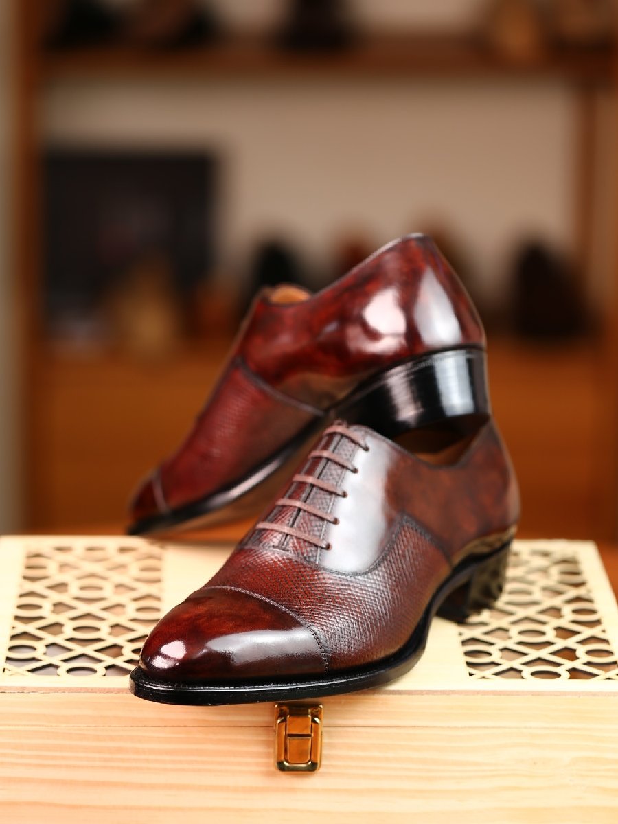 Men's Genuine Leather Business British Style Formal Shoes Oxford Shoes