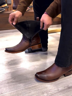 Retro Mid-calf All-match Casual Men's Boots