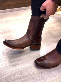 Retro Mid-calf All-match Casual Men's Boots