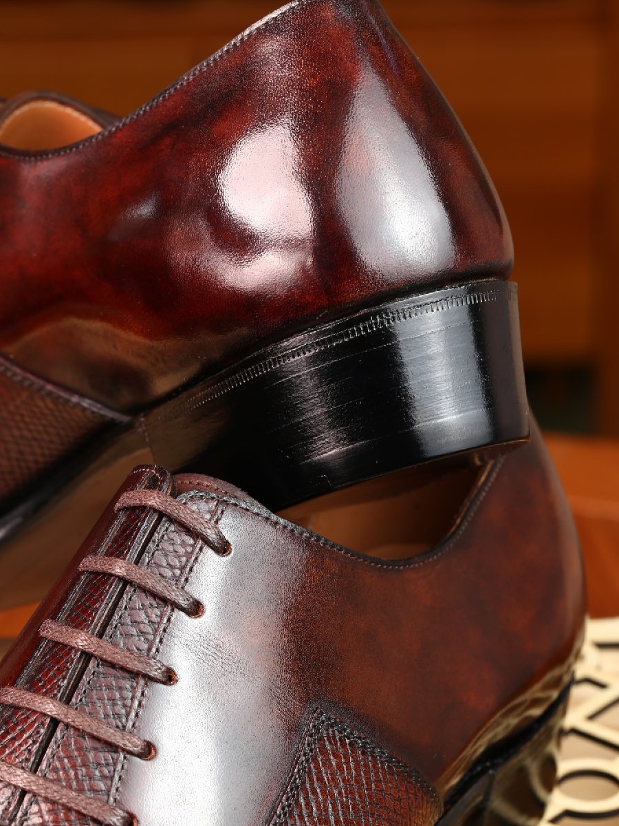 Men's Genuine Leather Business British Style Formal Shoes Oxford Shoes