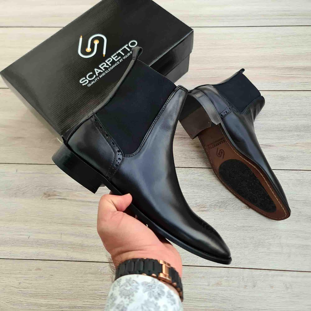 Genuine Leather Brogues British Style Mid-top Shoes