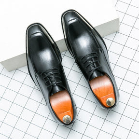 Pointed Toe Handmade Leather Shoes Business Formal Leather Shoes
